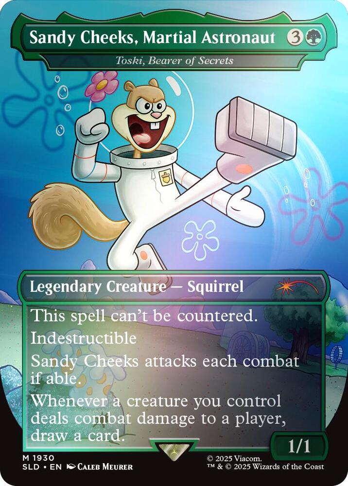 Sandy Cheeks, Martial Astronaut - Toski, Bearer of Secrets (Rainbow Foil) - Secret Lair Drop Series (SLD)