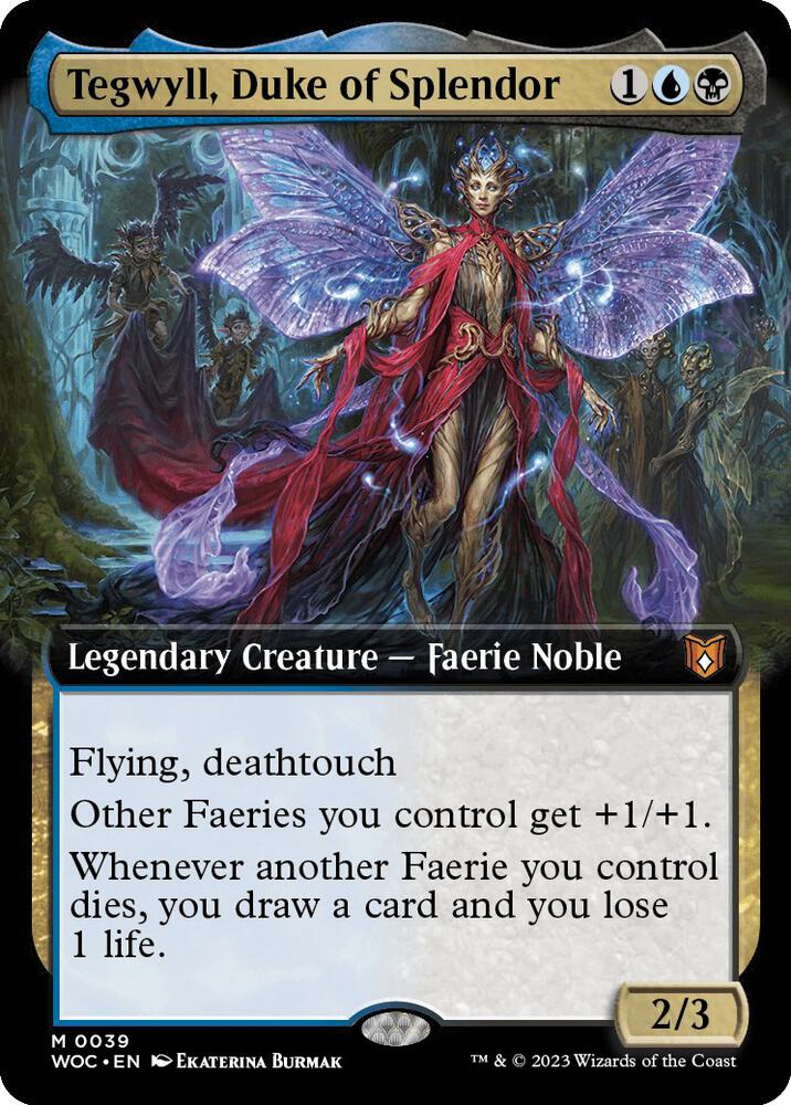 Tegwyll, Duke of Splendor (Extended Art) - Commander: Wilds of Eldraine (WOC)