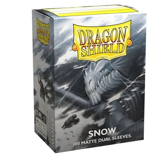 Dragon Shield Sleeves: Standard DUAL- Matte Snow 'Nirin' (100 ct.)