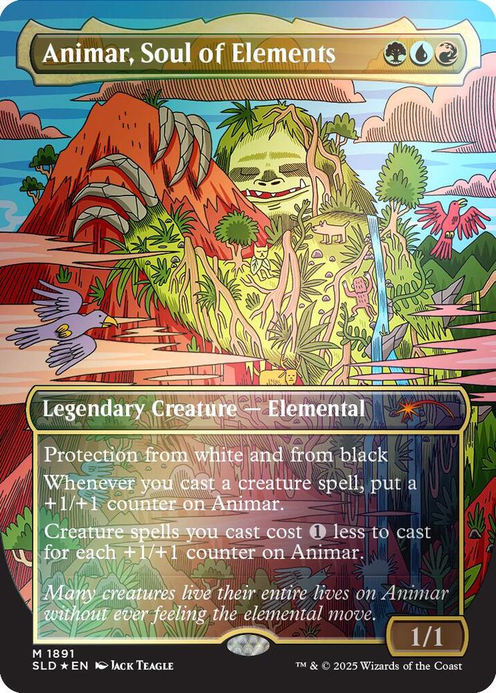 Animar, Soul of Elements (Rainbow Foil) - Secret Lair Drop Series (SLD)