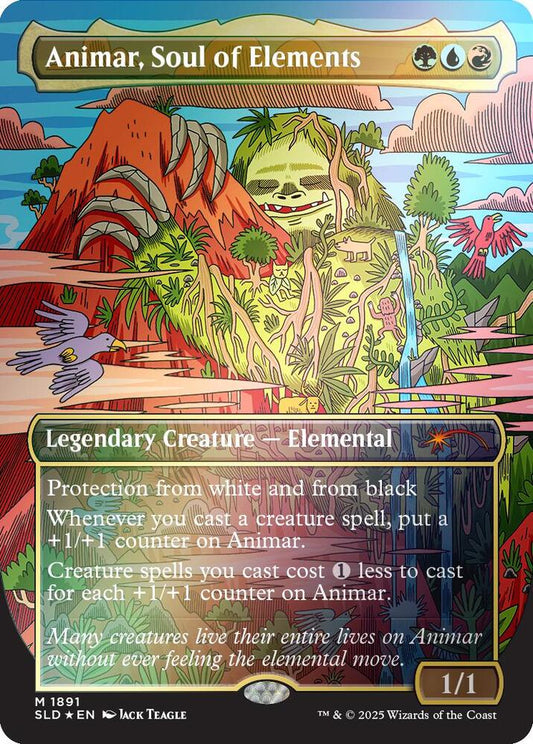 Animar, Soul of Elements (Rainbow Foil) - Secret Lair Drop Series (SLD)
