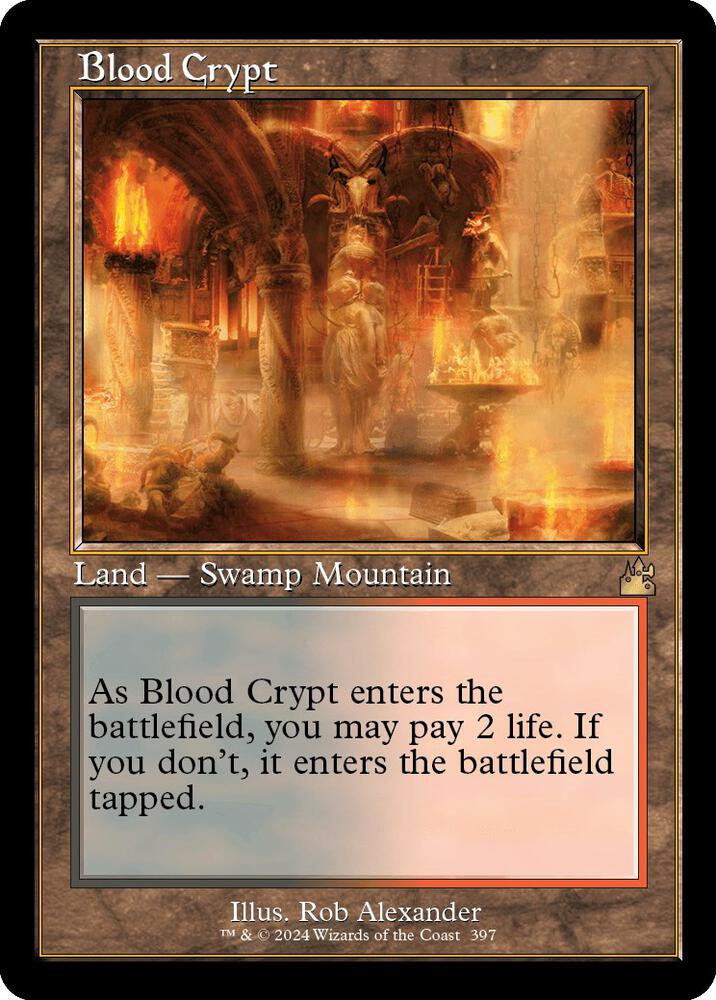 Blood Crypt (Retro Frame)(Foil) - Ravnica Remastered (RVR)