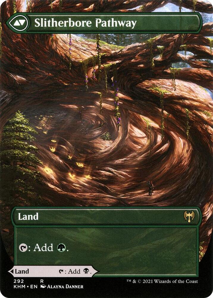 Darkbore Pathway (Borderless)(Foil) - Kaldheim (KHM)