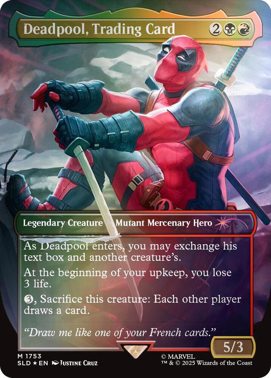 Deadpool, Trading Card (Rainbow Foil) - Secret Lair Drop Series (SLD)