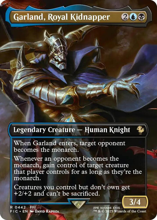 Garland, Royal Kidnapper (Borderless) - Commander: FINAL FANTASY (FIC) Foil