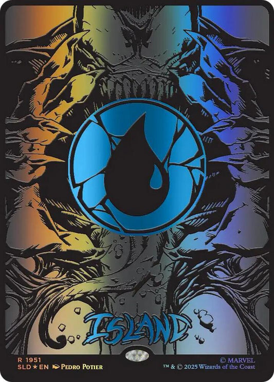 Island (1951) (Raised Foil) - Secret Lair Drop Series (SLD)