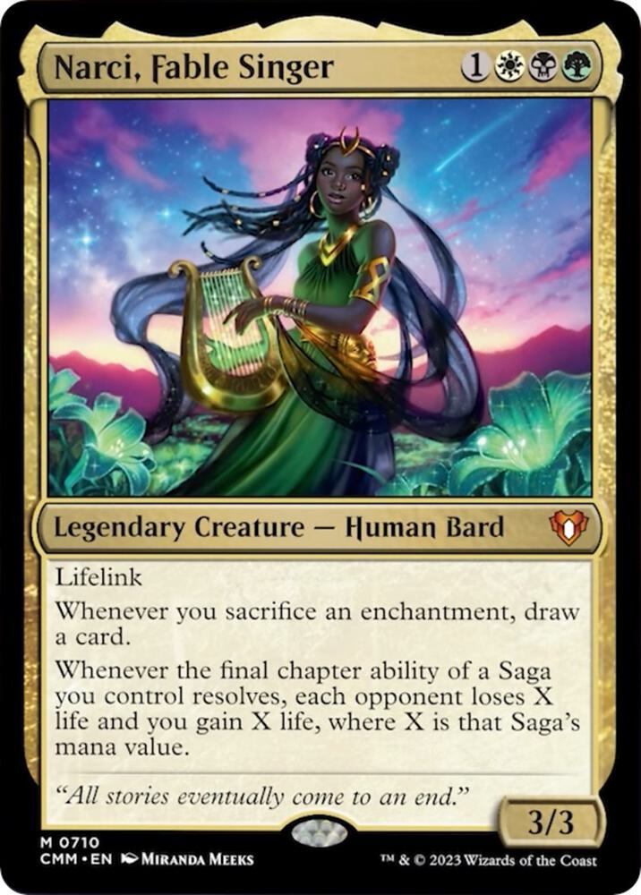 Narci, Fable Singer - Commander Masters (CMM) foil
