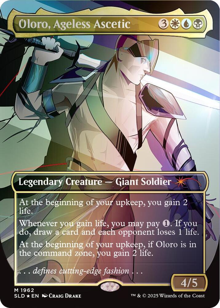 Oloro, Ageless Ascetic (Rainbow Foil) - Secret Lair Drop Series (SLD)
