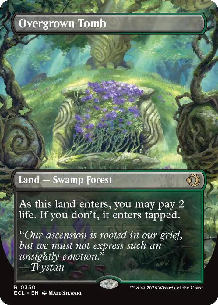 Overgrown Tomb (Borderless) - Lorwyn Eclipsed (ECL)