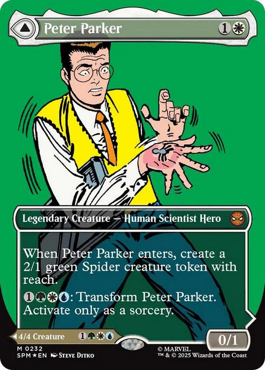 Peter Parker (0232) (Borderless) - Marvel's Spider-Man (SPM) foil