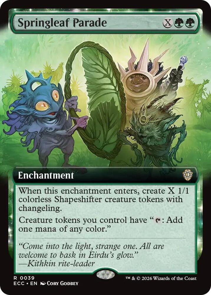 Springleaf Parade (Extended Art) - Commander: Lorwyn Eclipsed (ECC)