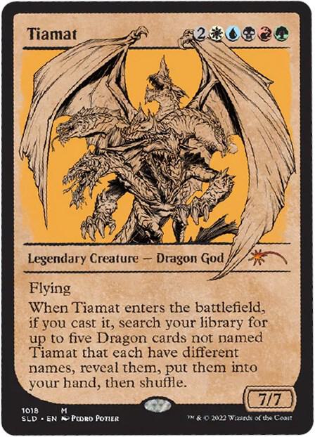 Tiamat (Showcase) - Secret Lair Drop Series (SLD) foil