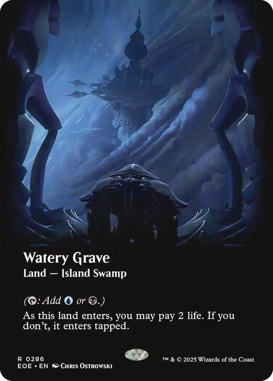 Watery Grave (Borderless) (Foil) - Edge of Eternities (EOE)