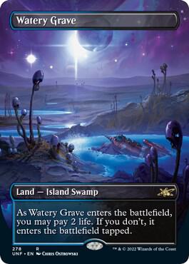 Watery Grave (Borderless)(Foil) - Unfinity (UNF)
