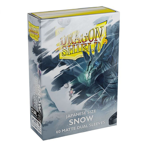 Dragon Shield Sleeves: Japanese DUAL- Matte Snow 'Nirin' (60 ct.)