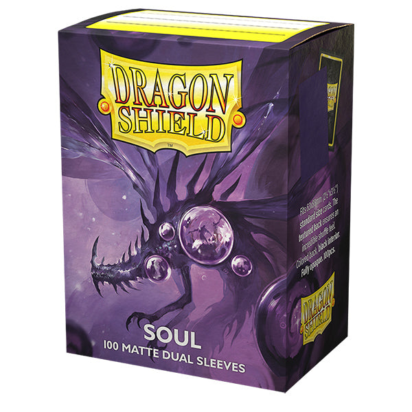 Dragon Shield Sleeves: Standard DUAL- Matte Purple/Soul (100 ct.)